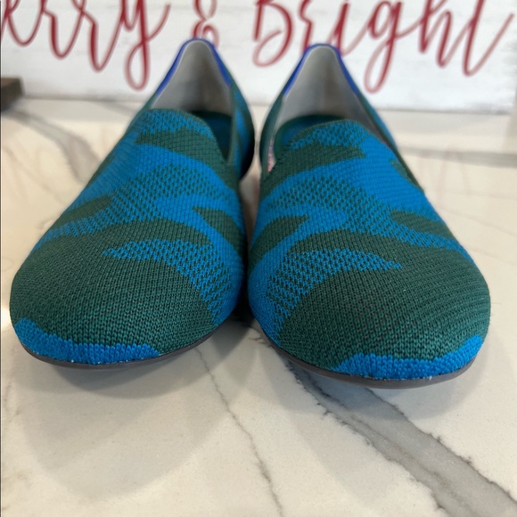 Rothy’s Teal Camoflauge Loafers - Picture 2 of 5